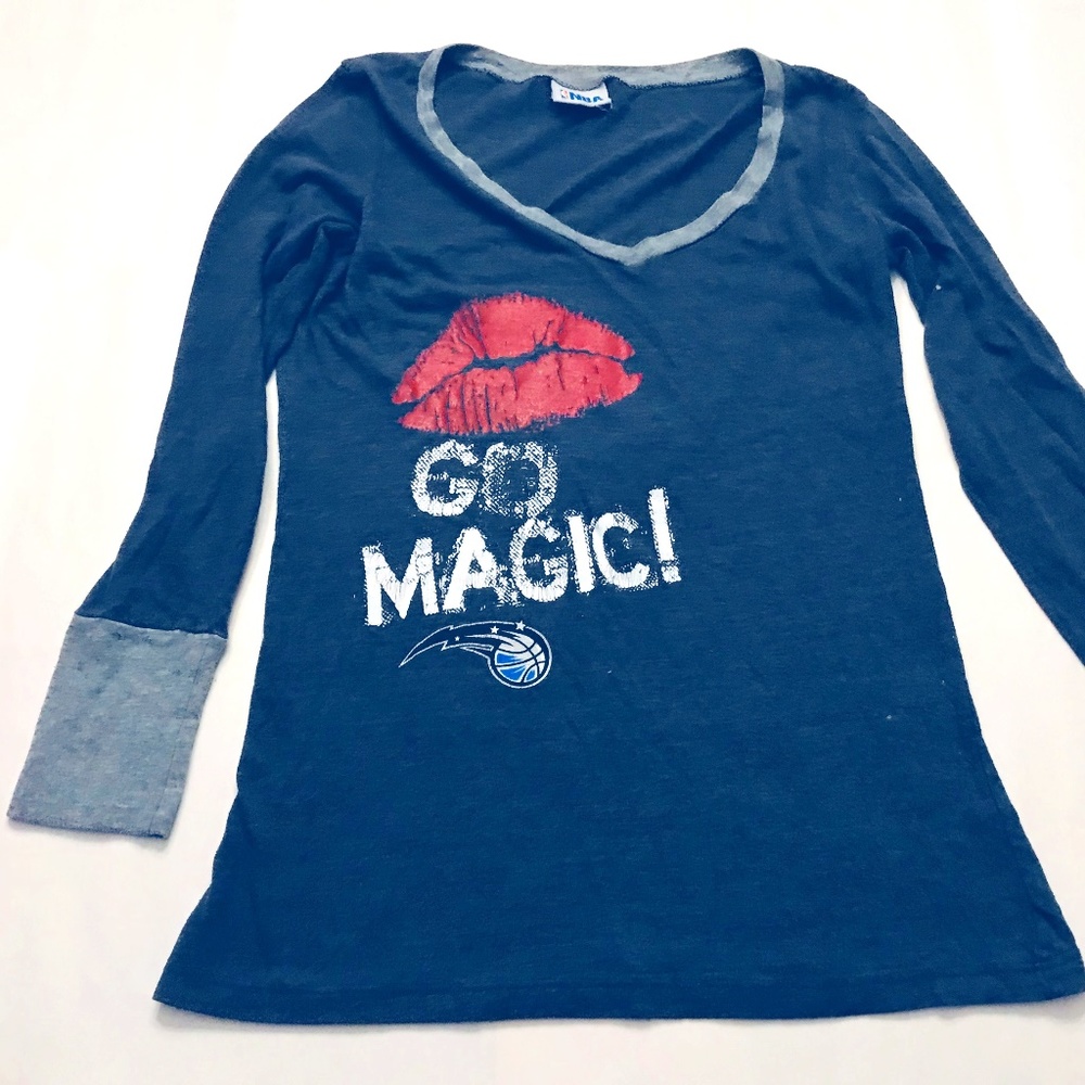 NBA Vintage Orlando Magic Kiss 3/4 Sleeve Shirt